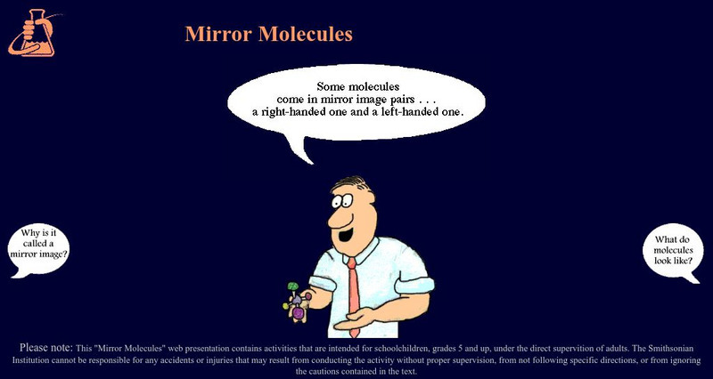 National Museum of American History: Mirror Molecules Graphic