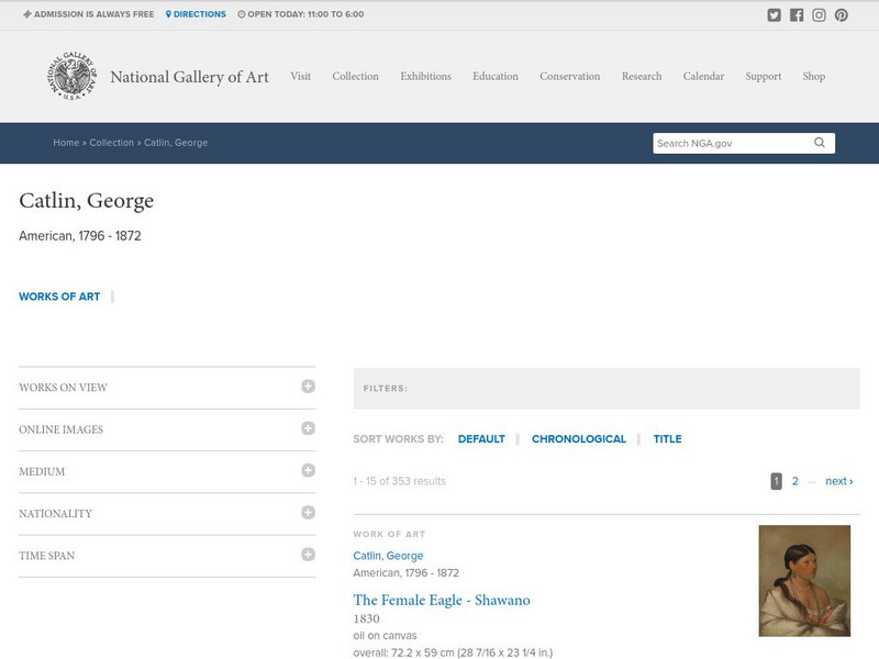 National Gallery of Art: George Catlin Handout National Gallery of Art: George Catlin Handout