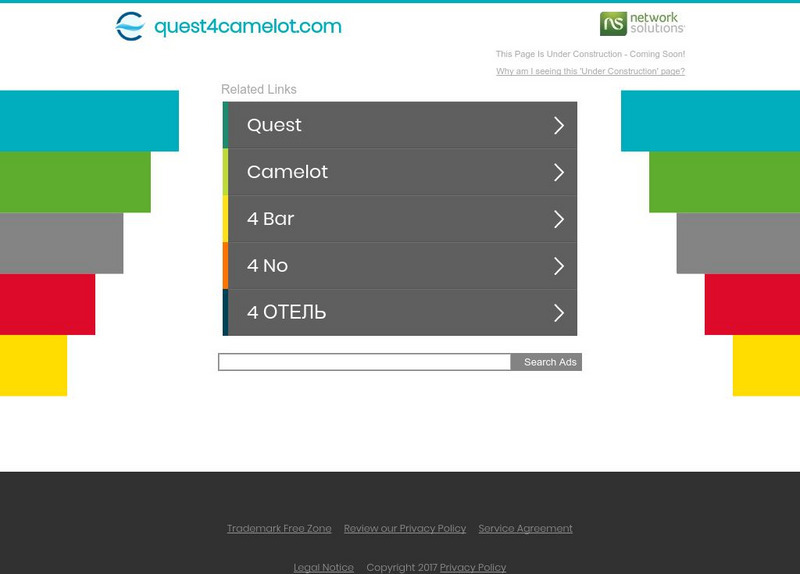 The Legend of Camelot Website The Legend of Camelot Website