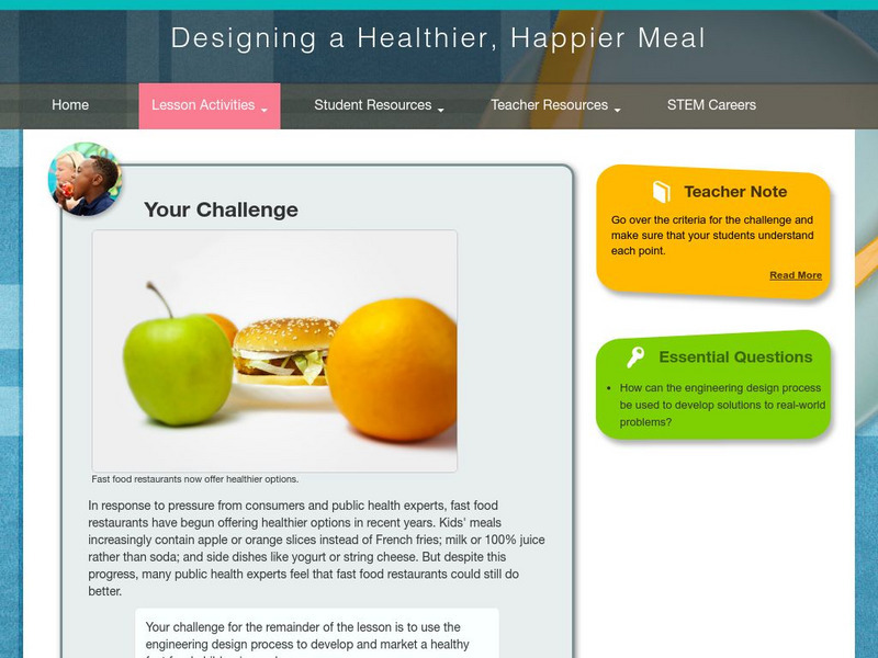 Thinkport: Designing a Healthier, Happier Meal Activity