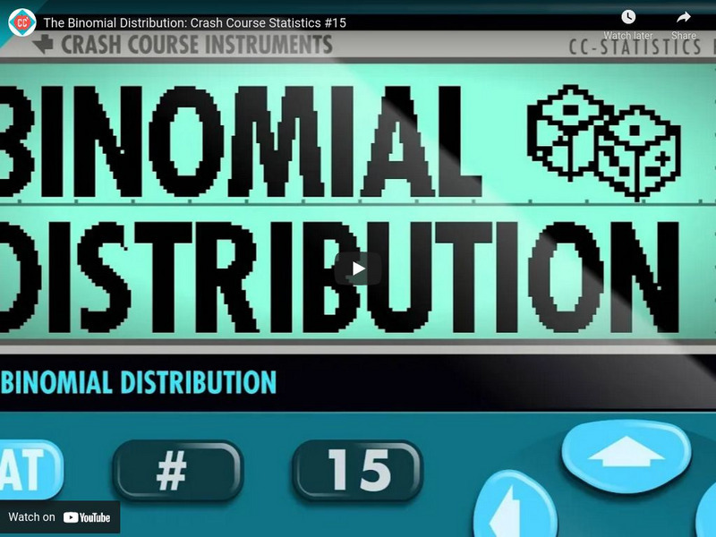 Crash Course Statistics #15: Binomial Distribution Instructional Video