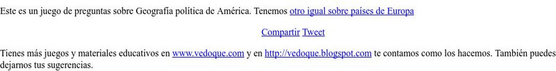 Vedoque: Geografia De America Interactive