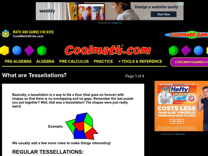 Coolmath: What Are Tessellations? Handout