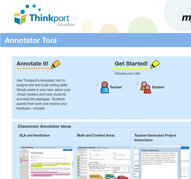 Thinkport: Annotator Tool App