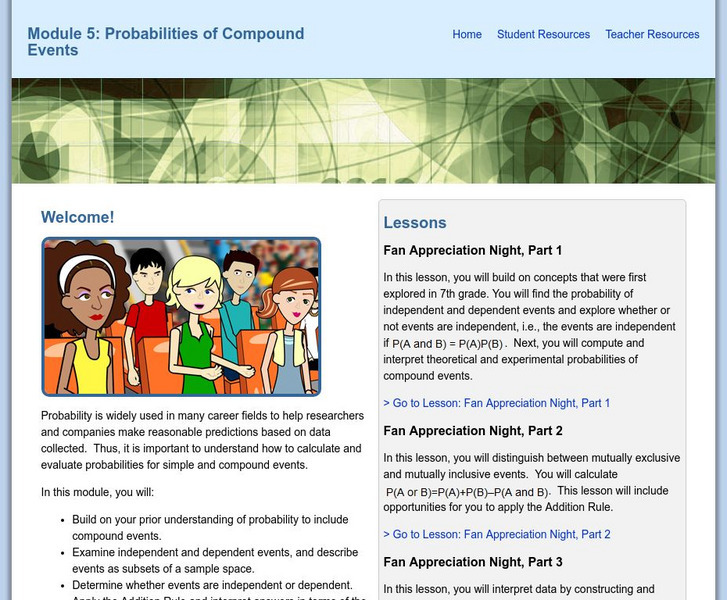 Thinkport: Algebra Ii: Probabilities of Compound Events Unit Plan Thinkport: Algebra Ii: Probabilities of Compound Events Unit Plan