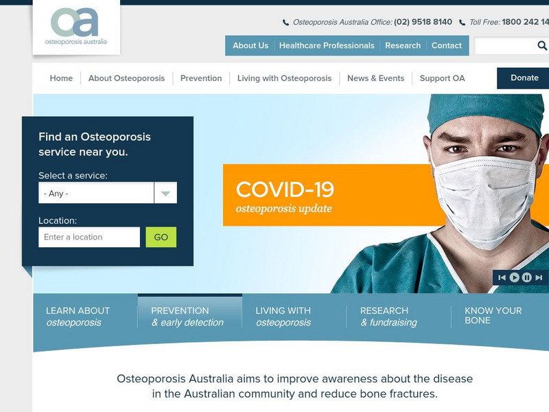 Osteoporosis Australia Website Osteoporosis Australia Website