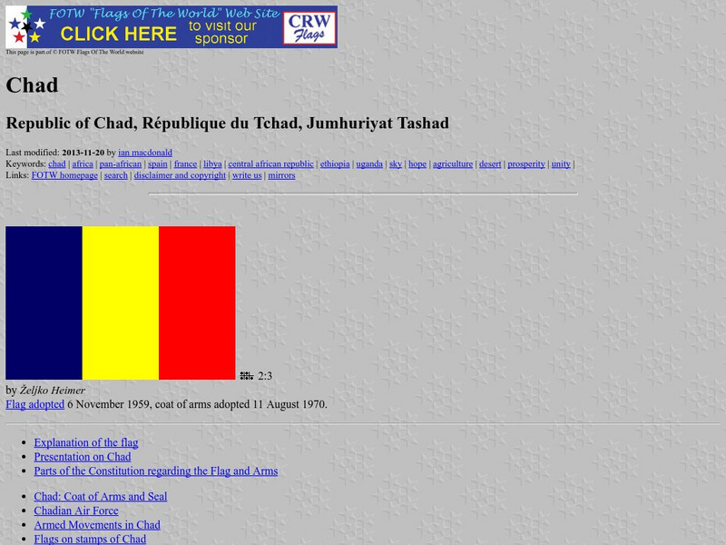 Flags of the World: Chad Handout