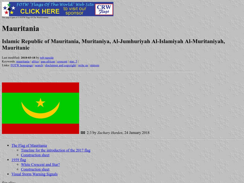 Flags of the World: Mauritania Handout