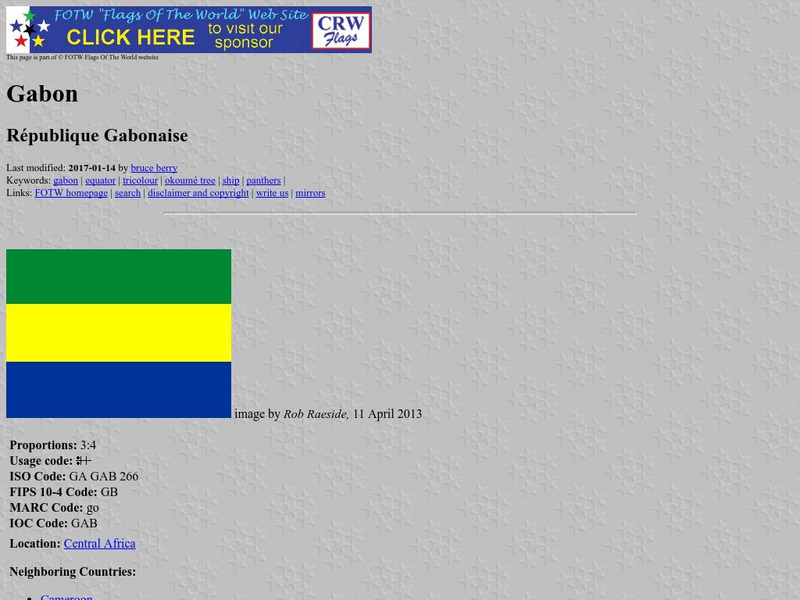 Flags of the World: Gabon Handout