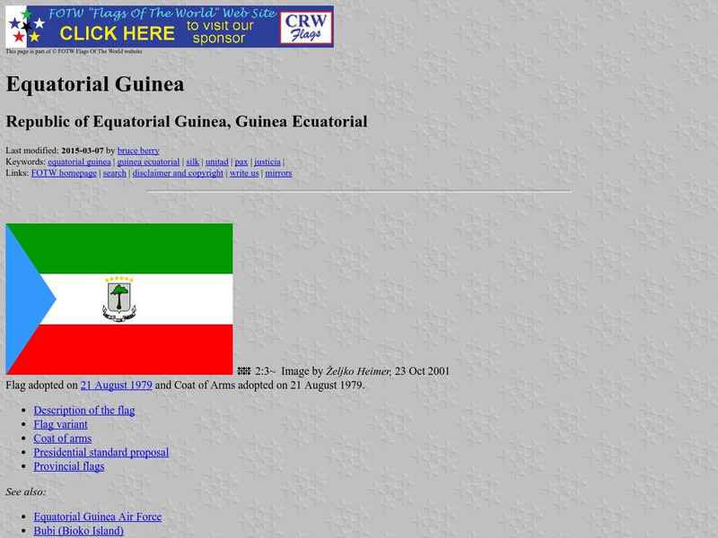 Flags of the World: Equatorial Guinea Handout