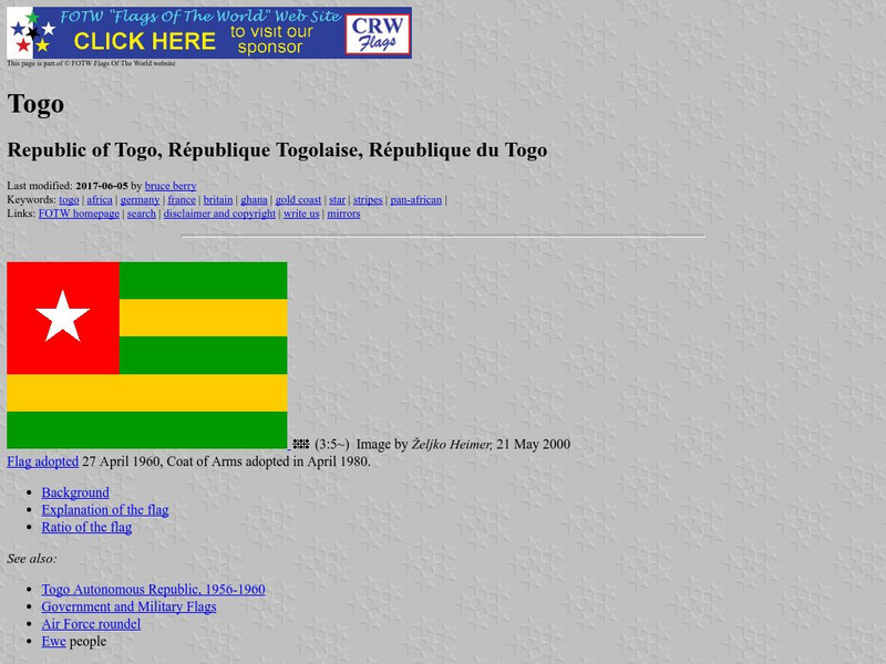 Flags of the World: Togo Handout