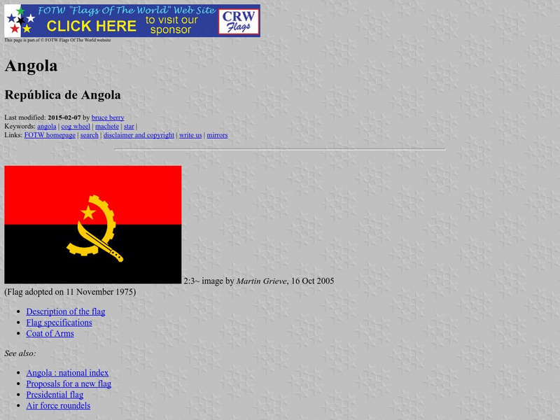 Flags of the World: Angola Handout