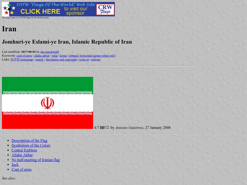 Flags of the World: Iran Handout