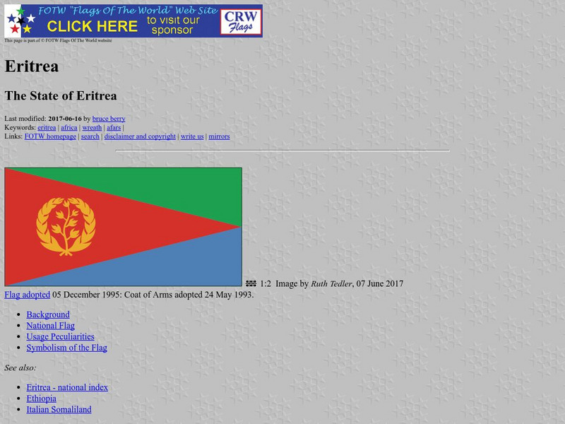 Flags of the World: Eritrea Handout