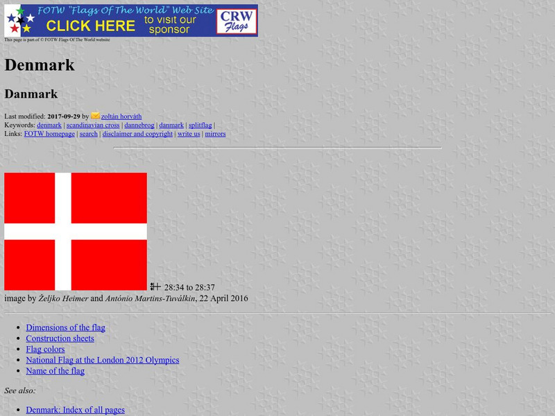 Flags of the World: Denmark Handout Flags of the World: Denmark Handout