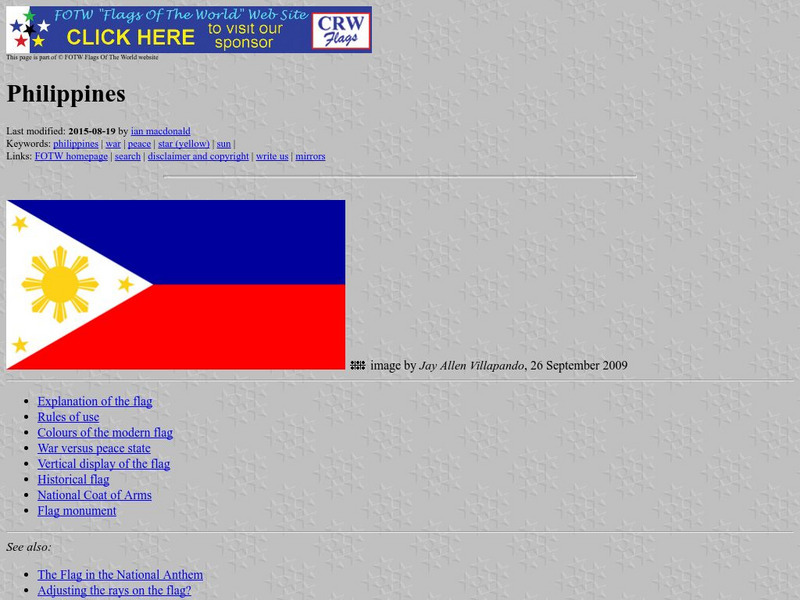 Flags of the World: Philippines Handout Flags of the World: Philippines Handout