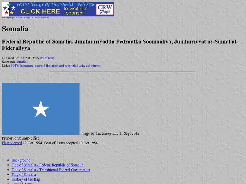 Flags of the World: Somalia Handout