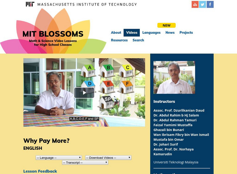Mit: Blossoms: Why Pay More? Instructional Video Mit: Blossoms: Why Pay More? Instructional Video