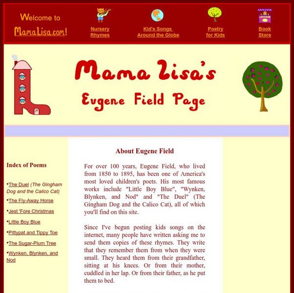 Mama Lisa's Poetry Page: Eugene Field Website Mama Lisa's Poetry Page: Eugene Field Website