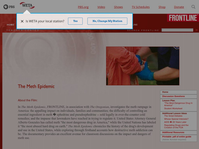 Pbs Teachers: The Meth Epidemic Instructional Video Pbs Teachers: The Meth Epidemic Instructional Video
