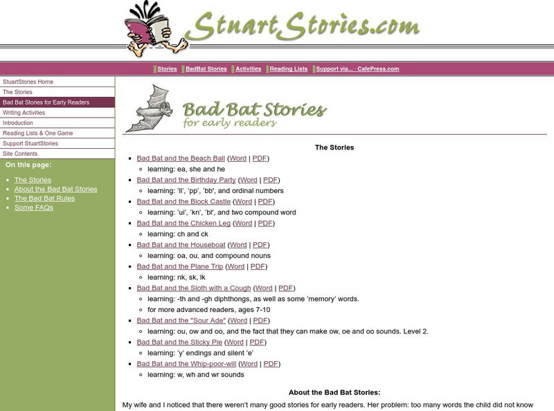 Stuart Stories: Bad Bat Stories eBook Stuart Stories: Bad Bat Stories eBook