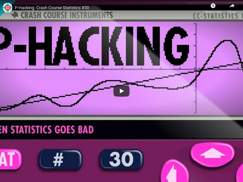 Crash Course Statistics #30: P Hacking Instructional Video