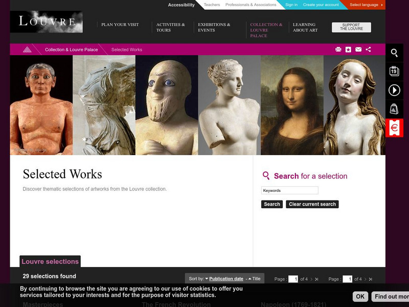 Louvre Museum: Selected Works Website Louvre Museum: Selected Works Website
