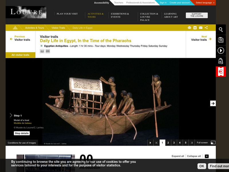 Louvre Museum: Visitor Trails: Daily Life in Egypt in the Time of Pharoahs Graphic Louvre Museum: Visitor Trails: Daily Life in Egypt in the Time of Pharoahs Graphic