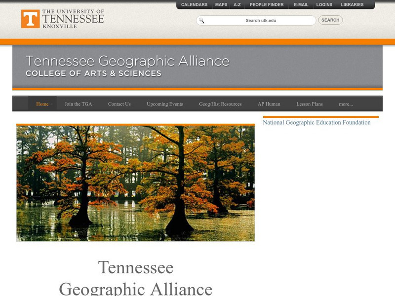The Tennessee Geographic Alliance Website The Tennessee Geographic Alliance Website