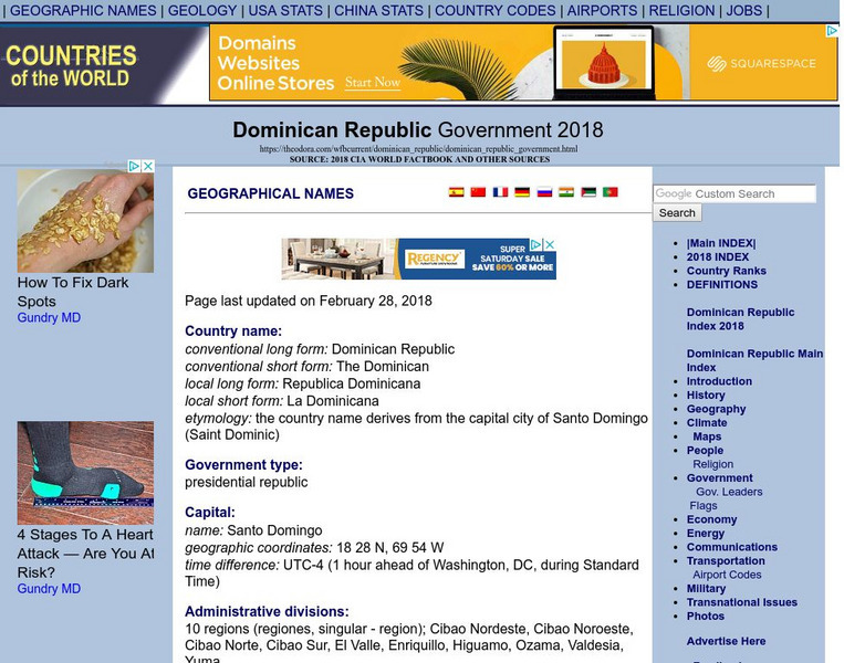 Dominican Republic Government Handout Dominican Republic Government Handout