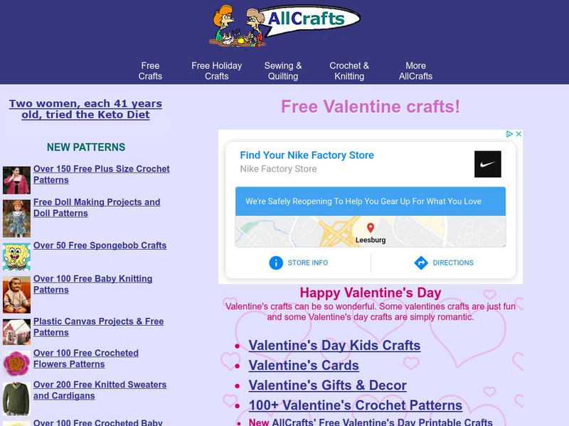 All Crafts: Free Valentine Crafts Activity