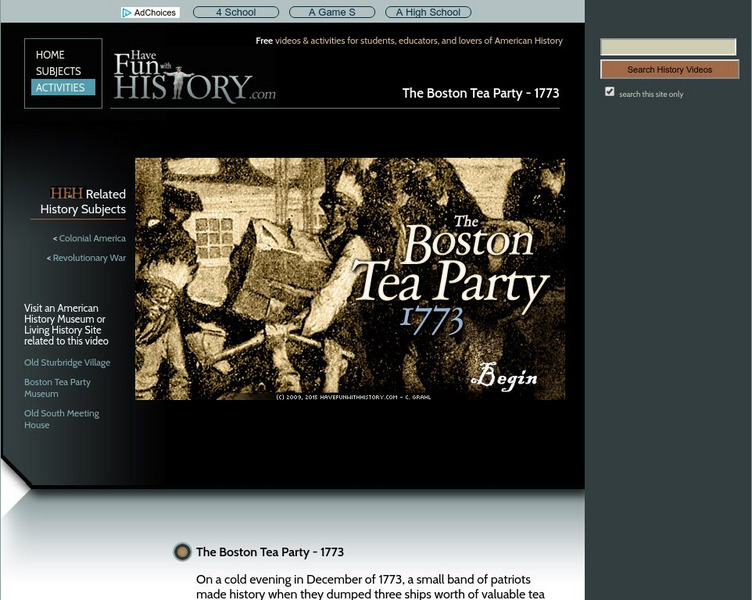 Have Fun With History: The Boston Tea Party: 1773 PPT Have Fun With History: The Boston Tea Party: 1773 PPT