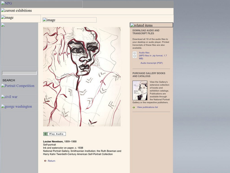 National Portrait Gallery: Eye Contact: Louise Nevelson Self Portrait Website