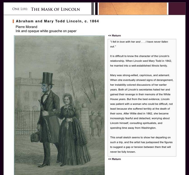National Portrait Gallery: The Mask of Lincoln: Abraham and Mary Todd Lincoln Website National Portrait Gallery: The Mask of Lincoln: Abraham and Mary Todd Lincoln Website