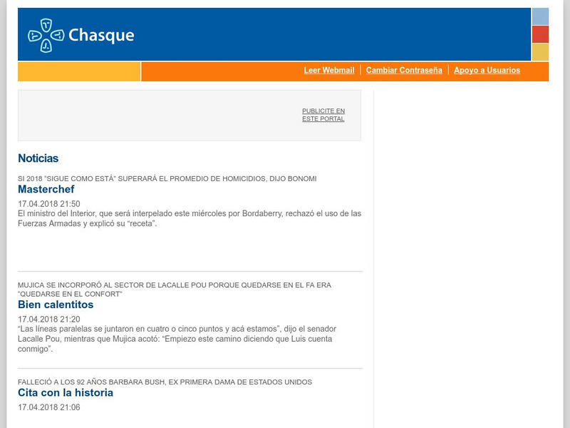 Chasque Website Chasque Website