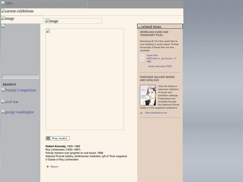 National Portrait Gallery: Eye Contact: Robert F. Kennedy Website National Portrait Gallery: Eye Contact: Robert F. Kennedy Website