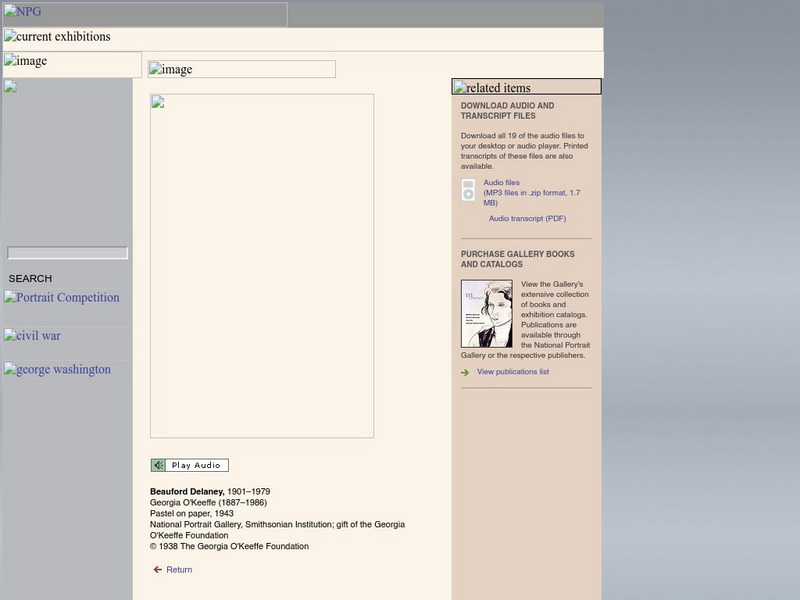 National Portrait Gallery: Eye Contact: Beauford Delaney by Georgia O'keeffe Website National Portrait Gallery: Eye Contact: Beauford Delaney by Georgia O'keeffe Website