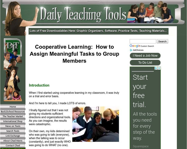 Daily Teaching Tools: Individual Tasks Article Daily Teaching Tools: Individual Tasks Article
