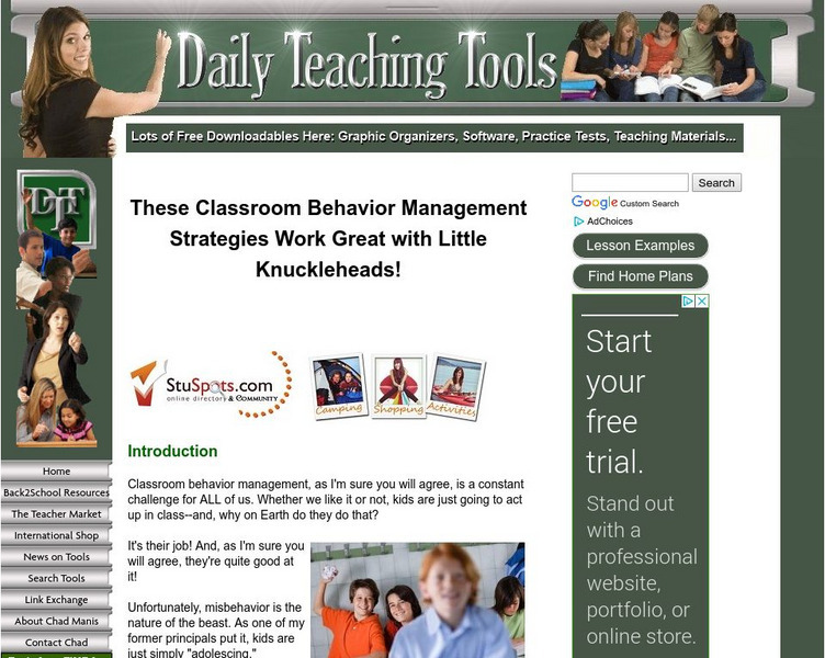 Daily Teaching Tools: Late to Class Activity Daily Teaching Tools: Late to Class Activity