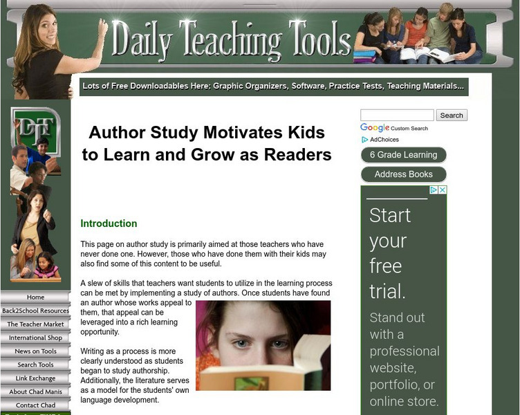 Daily Teaching Tools: Author Study Letter Rubric Graphic Daily Teaching Tools: Author Study Letter Rubric Graphic