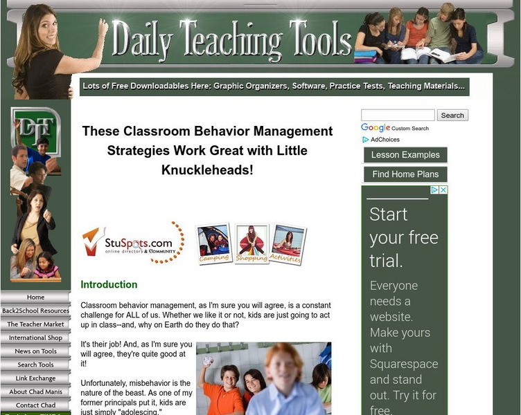 Daily Teaching Tools: Discipline Packet Activity Daily Teaching Tools: Discipline Packet Activity