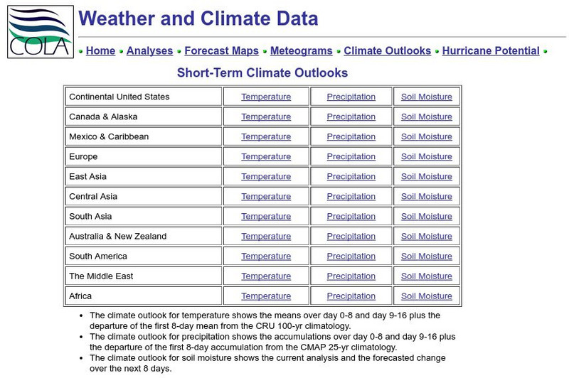 Institute of Global Environment and Society: Climate Outlooks Website Institute of Global Environment and Society: Climate Outlooks Website