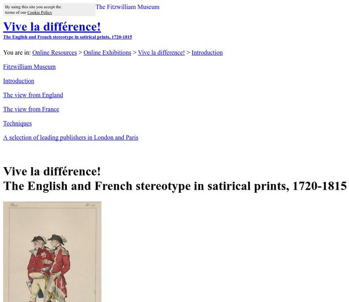 The Fitzwilliam Museum: Vive La Difference!: Introduction Graphic The Fitzwilliam Museum: Vive La Difference!: Introduction Graphic