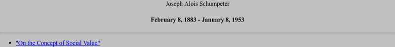 Mc Master University: Joseph Schumpeter Article Mc Master University: Joseph Schumpeter Article