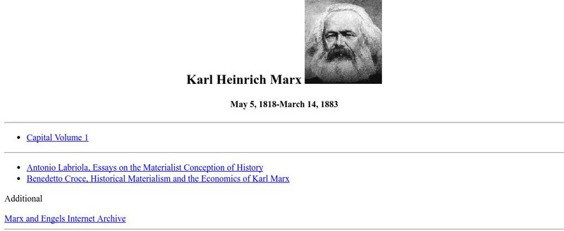 Mc Master University: Karl Marx Primary Mc Master University: Karl Marx Primary