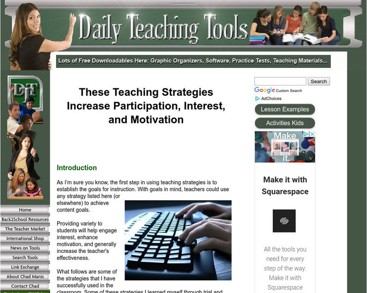 Daily Teaching Tools: The Inquiry Teaching Strategy Activity Daily Teaching Tools: The Inquiry Teaching Strategy Activity