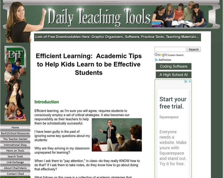 Daily Teaching Tools: Student Planners Activity Daily Teaching Tools: Student Planners Activity