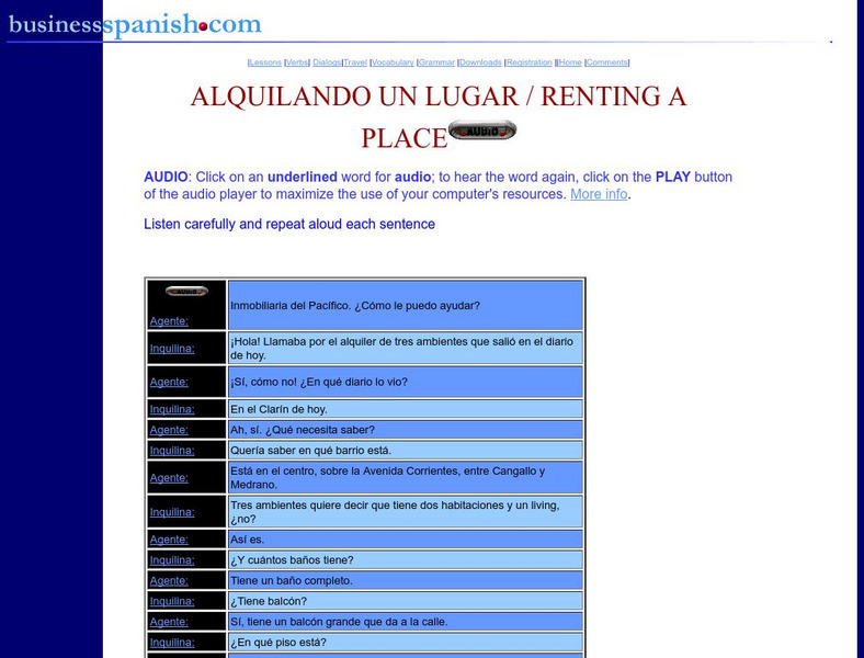Alquilando Un Lugar: Renting a Place Unit Plan Alquilando Un Lugar: Renting a Place Unit Plan