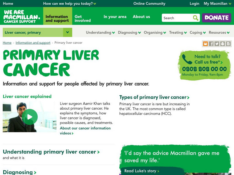 Cancerbackup: Primary Liver Cancer Website Cancerbackup: Primary Liver Cancer Website