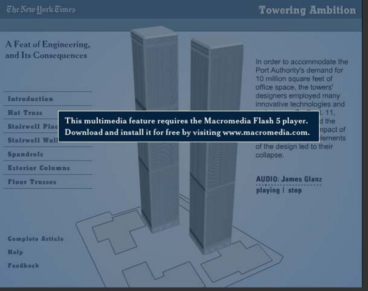New York Times: How the Towers Stood and Fell Graphic New York Times: How the Towers Stood and Fell Graphic